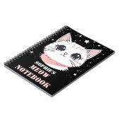 Miauw Notitieboek met Schattigee Cat (Linkerzijde)