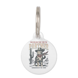 Miauw Partner Cowboy Kat  Huisdierpenning