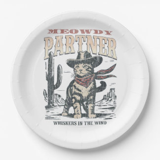 Miauw Partner Cowboy Kat Papieren Bordje