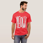 Miauw! T-shirt (Voorkant volledig)