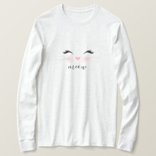 Miauw Whiskers Kat T-shirt