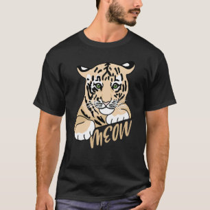 Miauw Wilde Kat Roofdier Kat Koning Tijger Siberis T-shirt