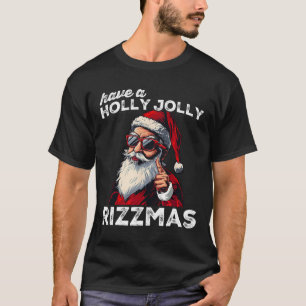Miauwende Kerstman Miauw Grappige Kerstman Meme Ri T-shirt