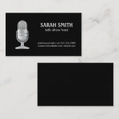 Mic | Blogger | Podcast Host Visitekaartje (Voorkant / Achterkant)