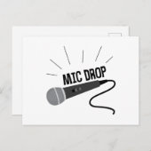 Mic Drop Briefkaart (Voorkant / Achterkant)