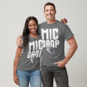 Mic Drop Music Typographie T-Shirt (Unisexe)