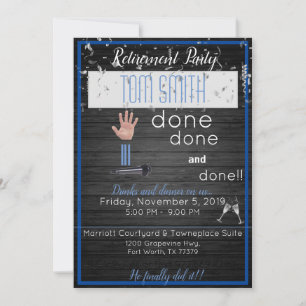 Mic Drop Retirement Black en Blue