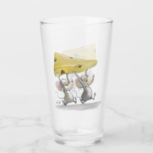Mic en Mac die het kaasglas binnenhalen Glas