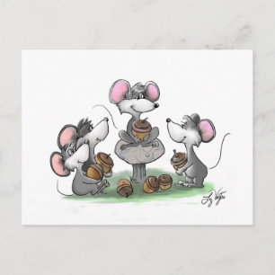 Mic, Mac en Moe's Happy Vaderdag Illustratie Feestdagenkaart