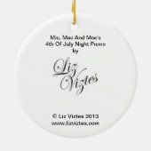 Mic, Mac en Moe's vierde van juli picknick Keramisch Ornament (Achterkant)