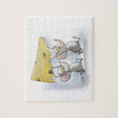Mic & Mac En Train D'Apporter Le Puzzle Du Fromage (Vertical)