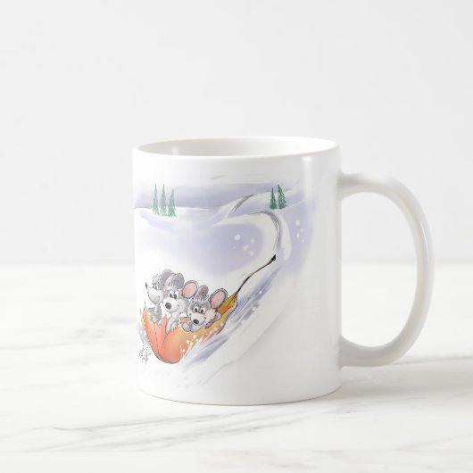 Mic, Mac et Moe's Winter Holiday Landscape Mug (Droite)