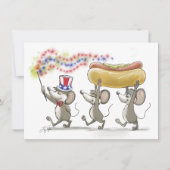 Mic, Mac & Moe's Happy 4 juli Uitnodigingen (Voorkant)