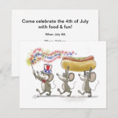 Mic, Mac & Moe's Happy 4 van de uitnodigingen van (Voorkant / Achterkant)