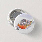 Mic, Mac & Moe's Wintervakantieknop Ronde Button 3,2 Cm (Voorkant /achterkant)