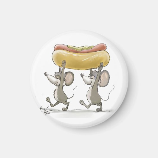 Mic & Mac's Picnic Magnet Magneet (Voorkant)