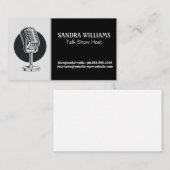 Mic vintage | Carte de visite hôte Podcast (Devant / Derrière)