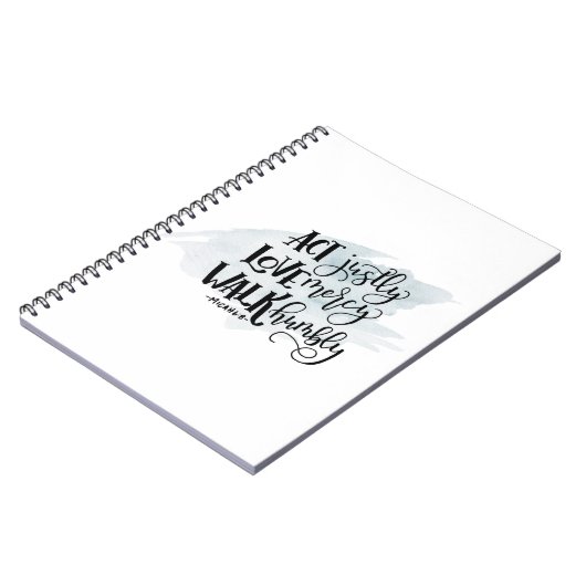 Micah 6:8 Carnet spiral (Côté gauche)