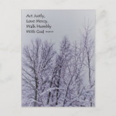 Micah 6:8 Carte postale (Devant)