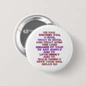 Micah 6:8 ronde button 5,7 cm (Voorkant /achterkant)