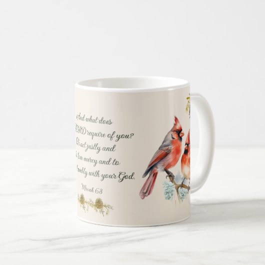 Micah 6:8 - Song Bird Mok met kardinalen (Voorkant rechts)