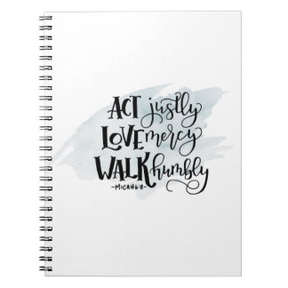 Micah 6:8 Spiral Notitieboek