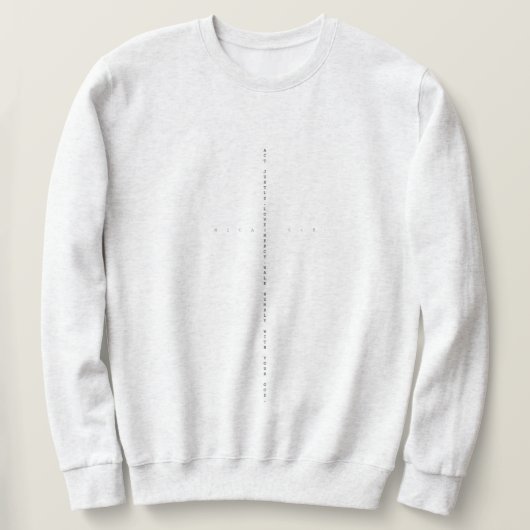Micah 6:8 Sweatshirt (Design devant)