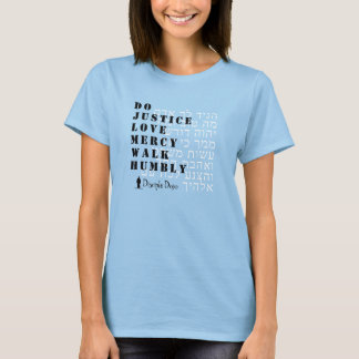 Micah 6:8 T-shirt femme hébraïque