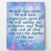 Micah 7:19 fotoplaat (Voorkant)