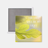 Micah 7:8 Sunny Leaf Magnet Magneet (Voorkant / Achterkant)
