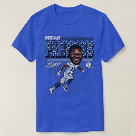 Micah Parsons Dallas toon TShirt 1 (Design devant)