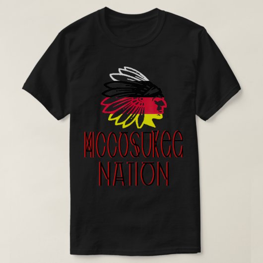 Miccosukee Nation vlag inheemse Amerikaanse T-shirt (Design voorkant)