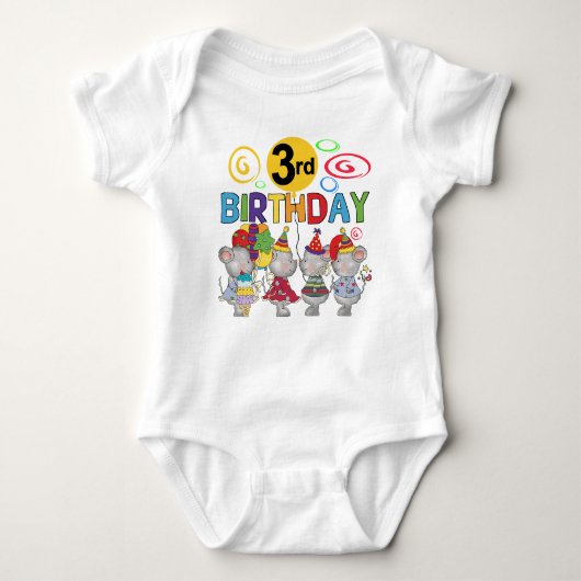 Mice 3e anniversaire T-shirts et cadeaux (Devant)