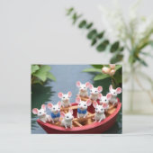 Mice Ahoy! Leuke dierlijke muis Briefkaart (Staand voorkant)