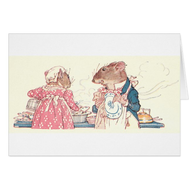 Mice Doing Dishes (Voorkant Horizontaal)