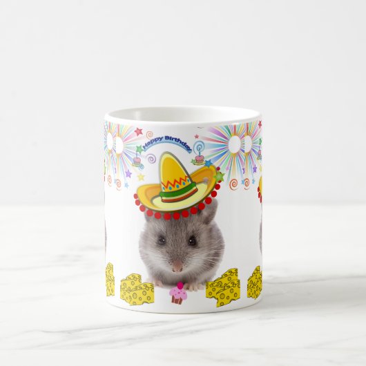 Mice Mug Joyeux Anniversaire Mug (Centre)
