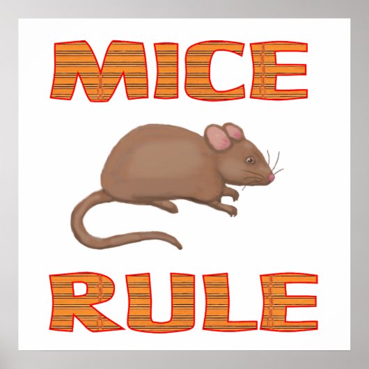 MICE RULE Poster (Voorkant)