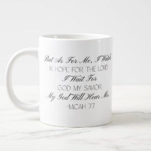 Micée 7:7 Mug avec verset biblique d'espérance