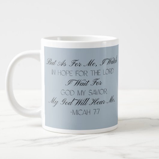 Micée 7:7 Mug verset biblique Espoir (Gauche)