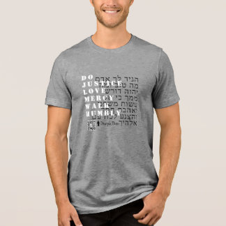Micha 6:8 Hebreeuws QR shirt