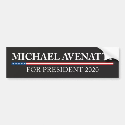 Michael Avenatti Voor President 2020 Bumpersticker (Voorkant)