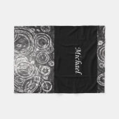 Michael Black white fleece deken (Voorkant (Horizontaal))