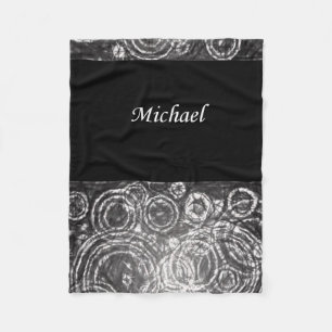 Michael Black white fleece deken