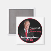Michael BLOOMBERG 2016 Magnet Carré (Recto/Verso)