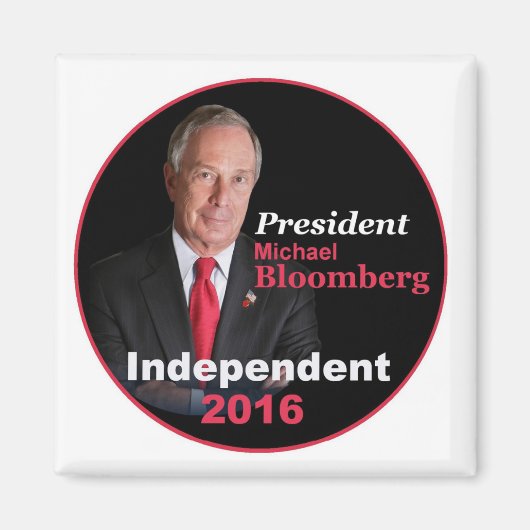 Michael BLOOMBERG 2016 Magnet Carré (Devant)