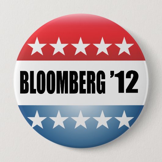 MICHAEL BLOOMBERG RONDE BUTTON 4,0 CM (Voorkant)