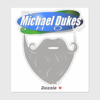 Michael Dukes Show - Baard Logo Sticker