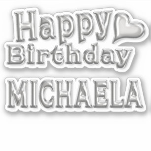 Michael Happy Birthday Autocollants