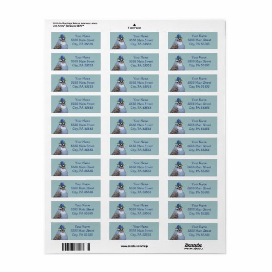 Michael het witte troebele etiket van het muuradre (Full Sheet)