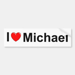 Michael I Love (Heart) Bumpersticker